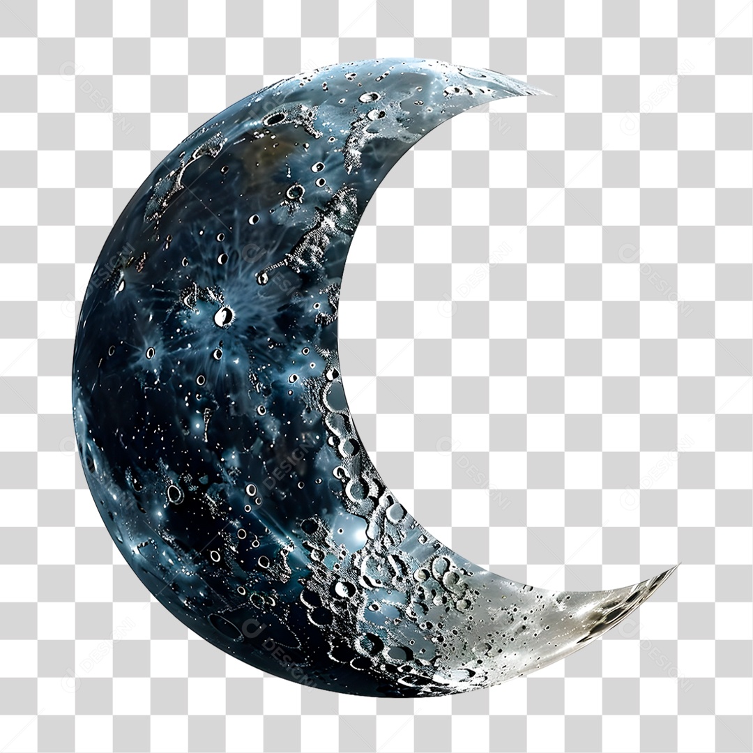 Lua Minguante PNG Transparente