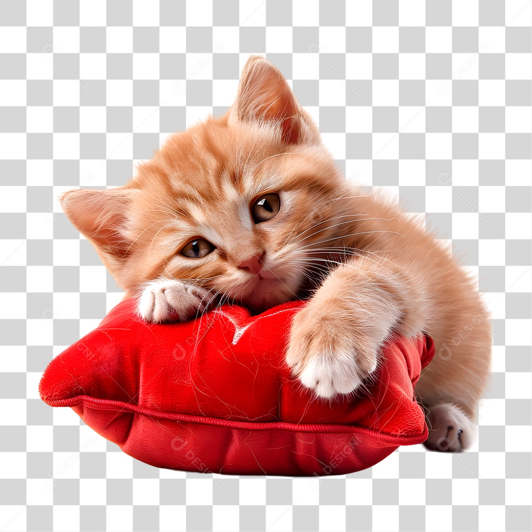 Gato Malhado PNG Transparente