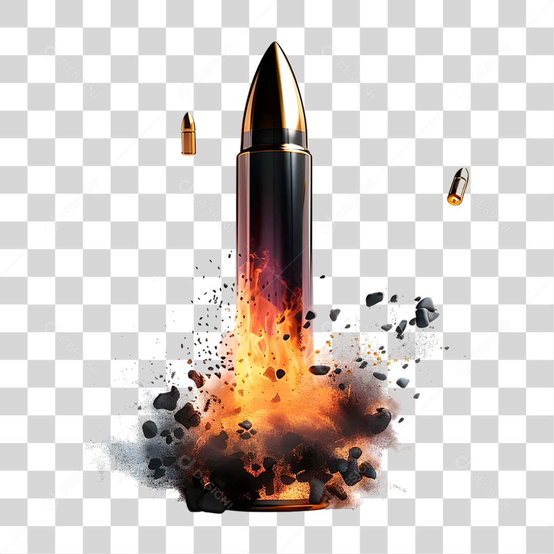 Bala em Percurso PNG Transparente