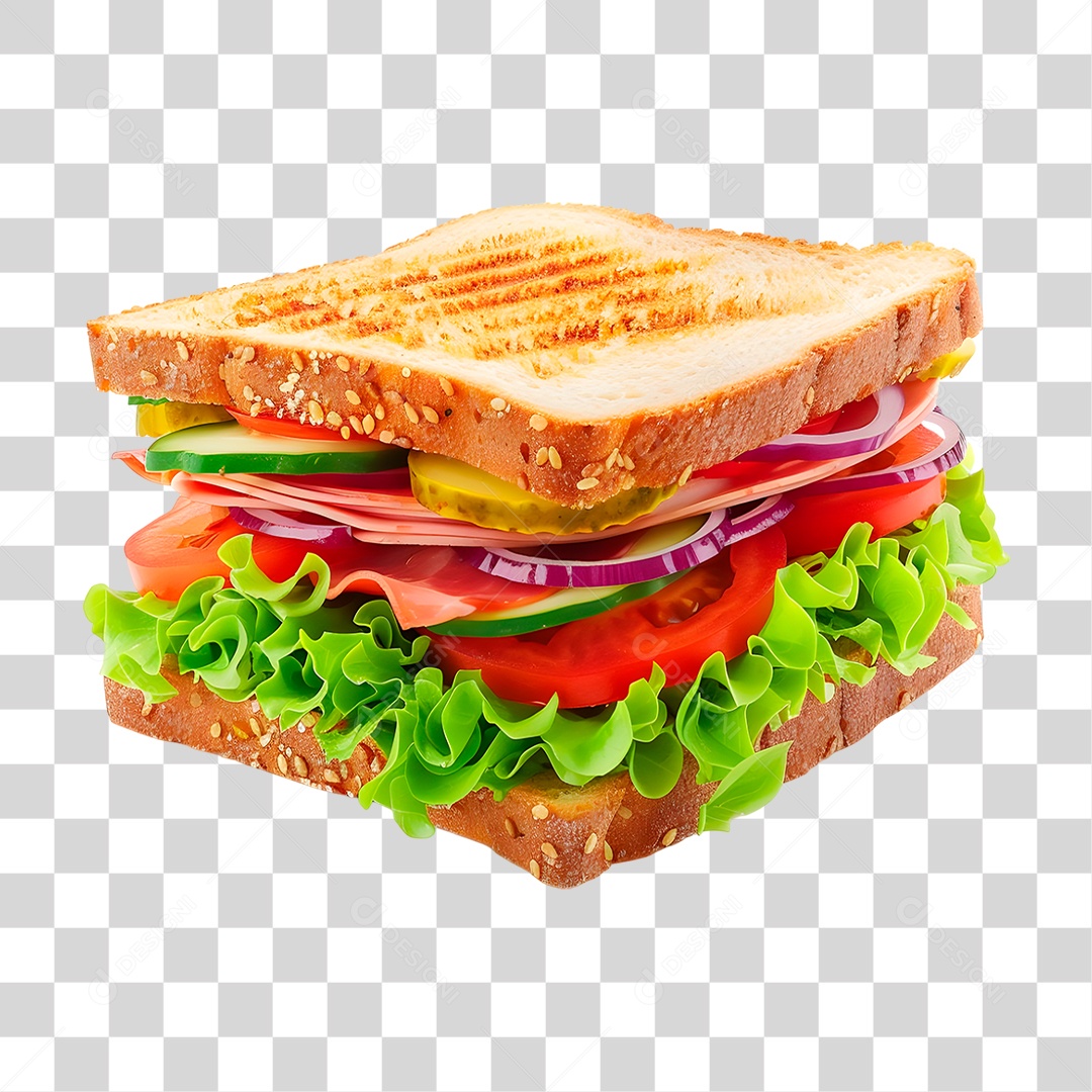 Sanduíche de Presunto PNG Transparente
