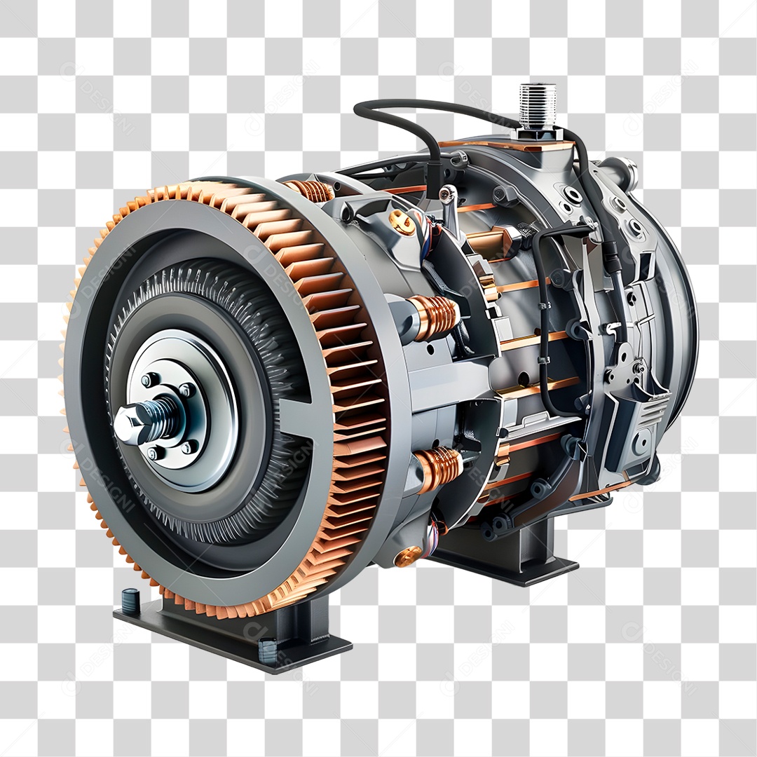 Motor Elétrico PNG Transparente