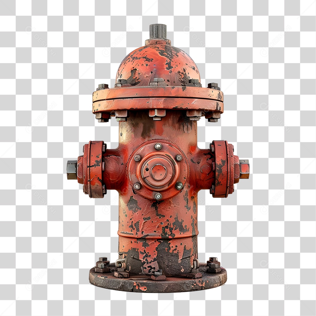 Hidrante Vermelho PNG Transparente