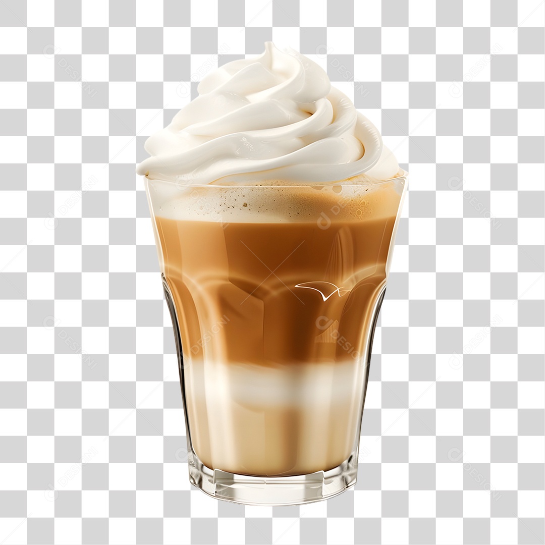Copo de Cappuccino PNG Transparente