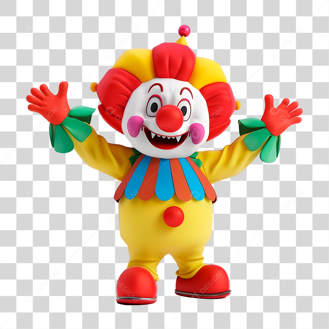 Palhaço Sorrindo PNG Transparente