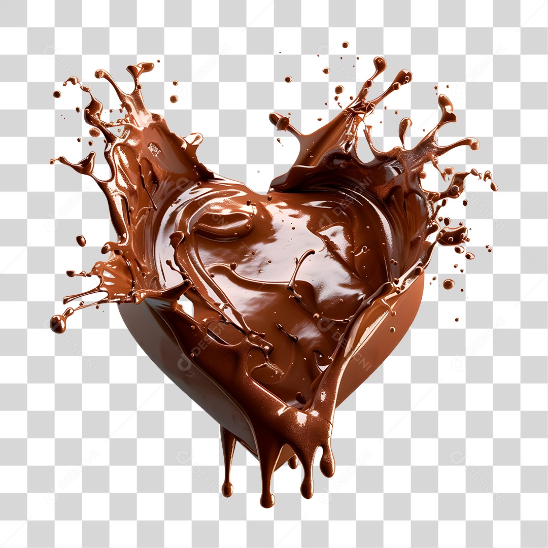 Splash de Chocolate PNG Transparente