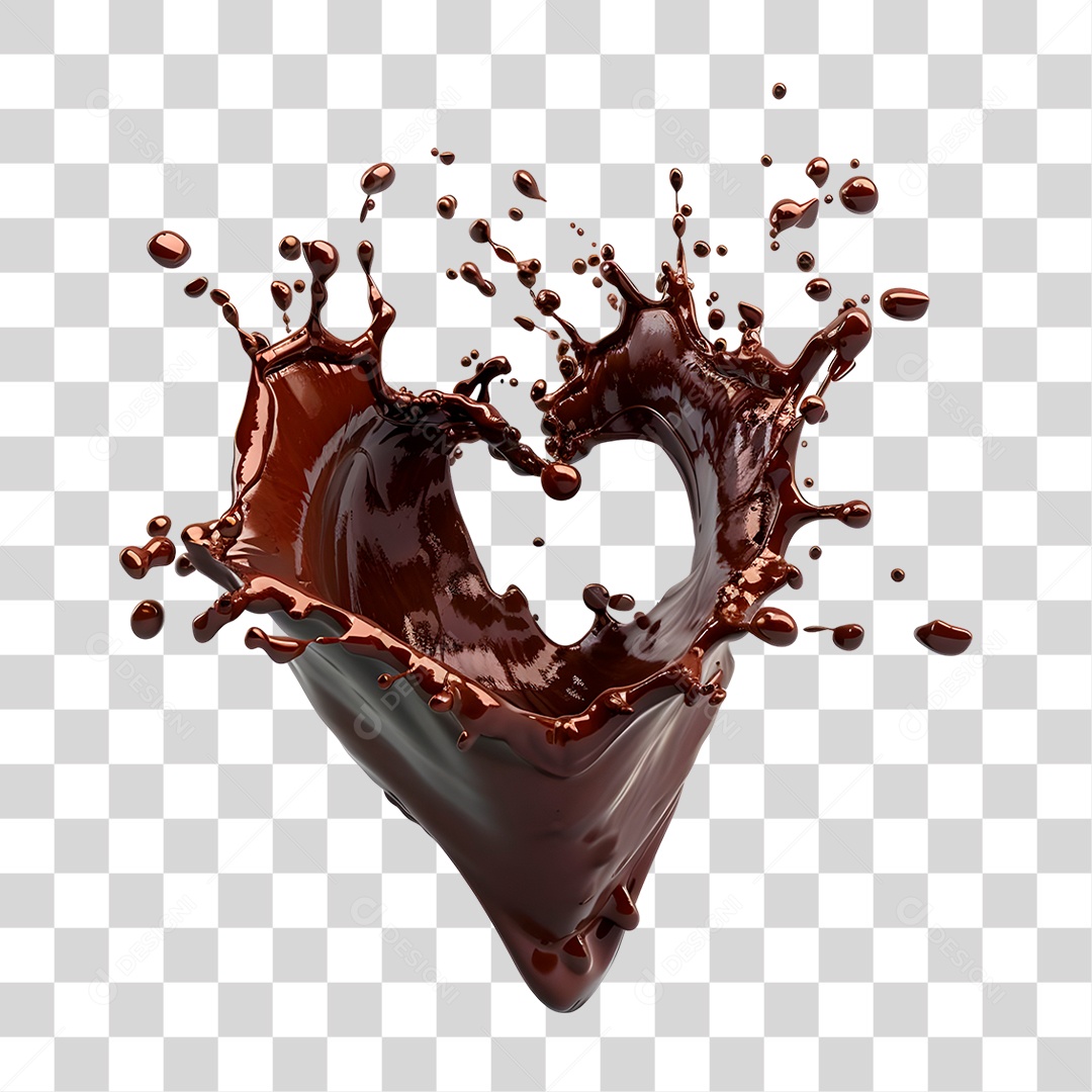 Splash de Chocolate PNG Transparente