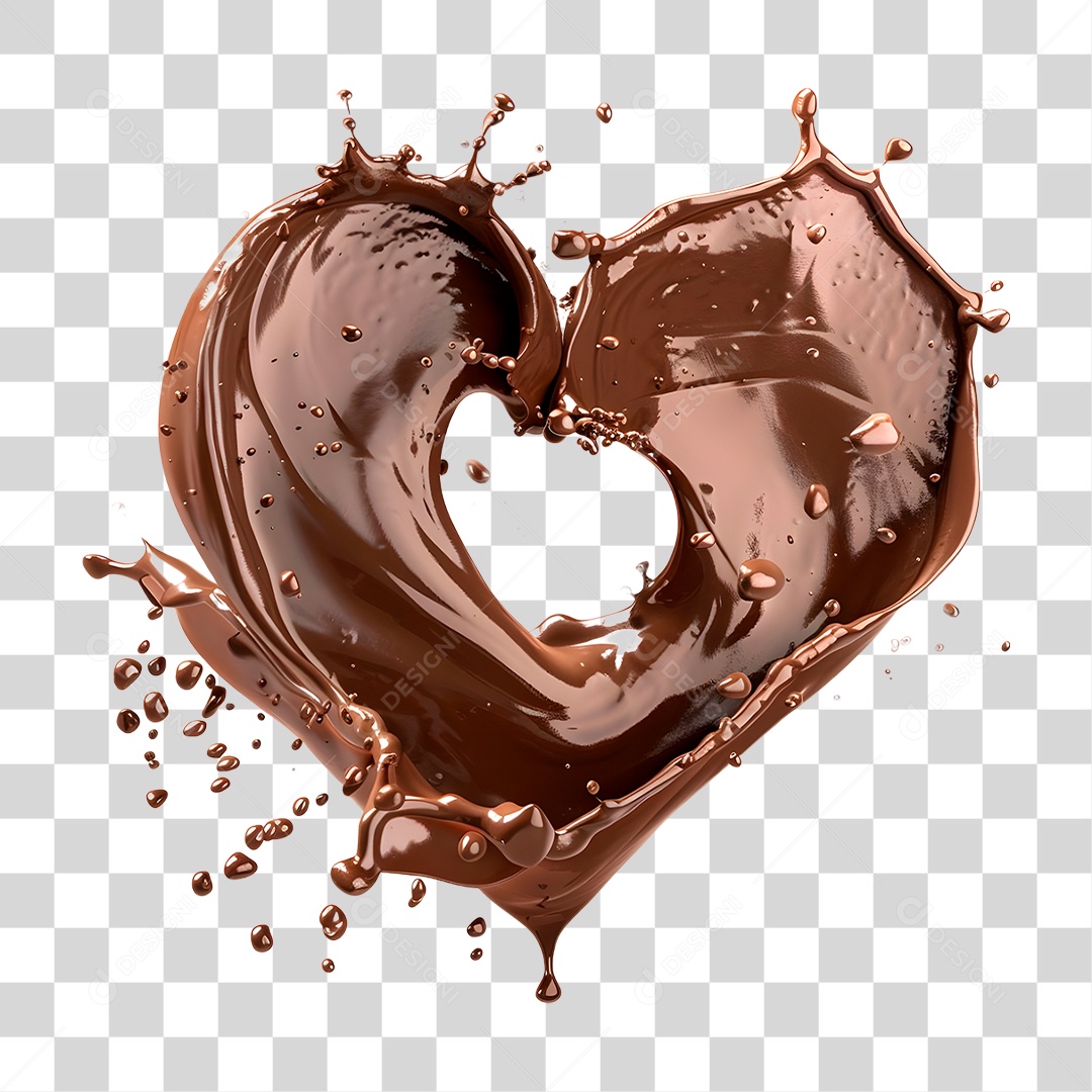 Splash de Chocolate PNG Transparente
