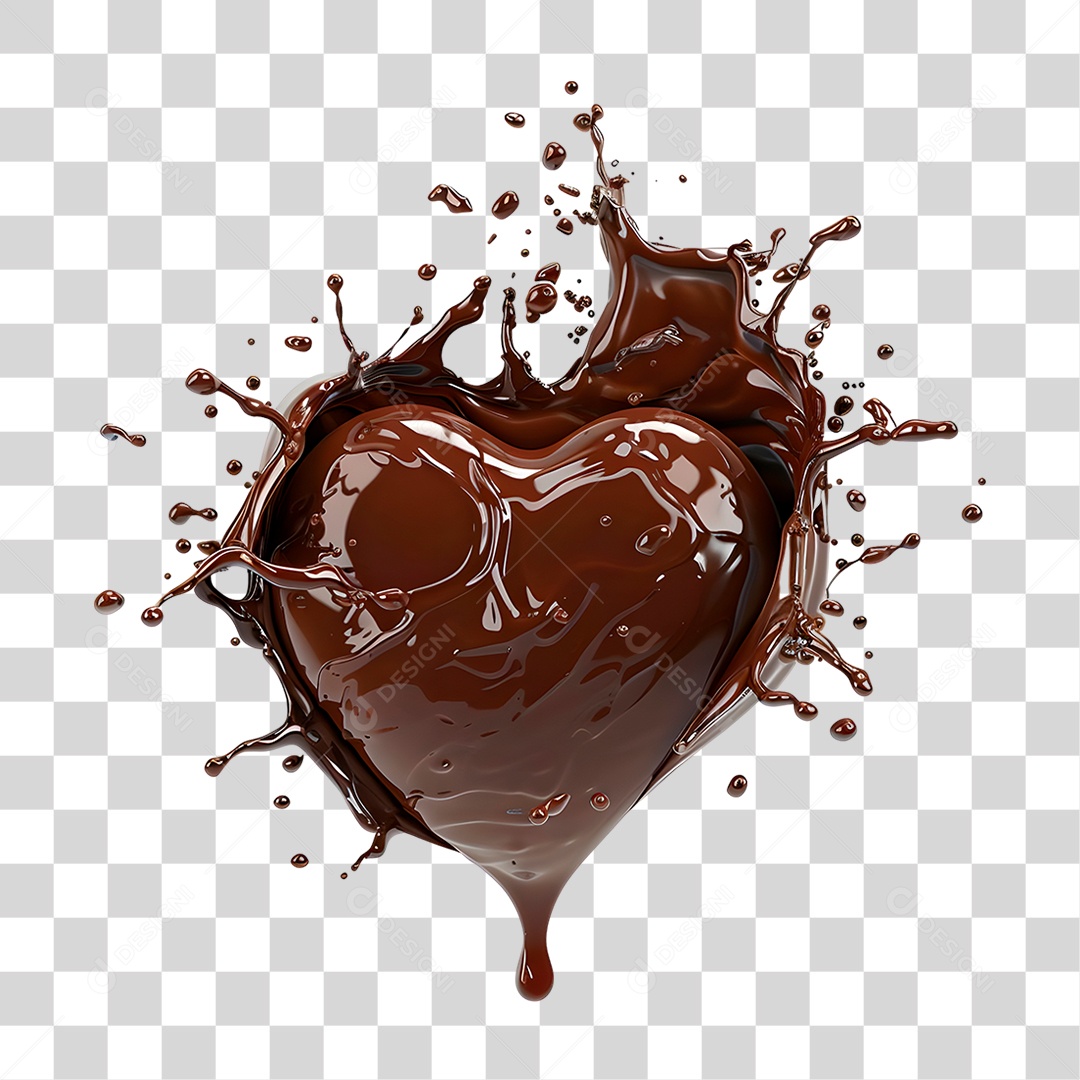 Splash de Chocolate PNG Transparente