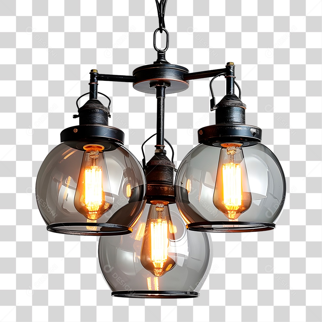 Lustres Metálico PNG Transparente