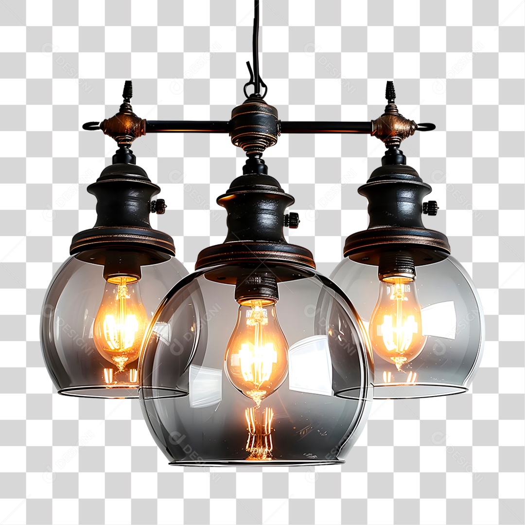 Lustres Metálico PNG Transparente