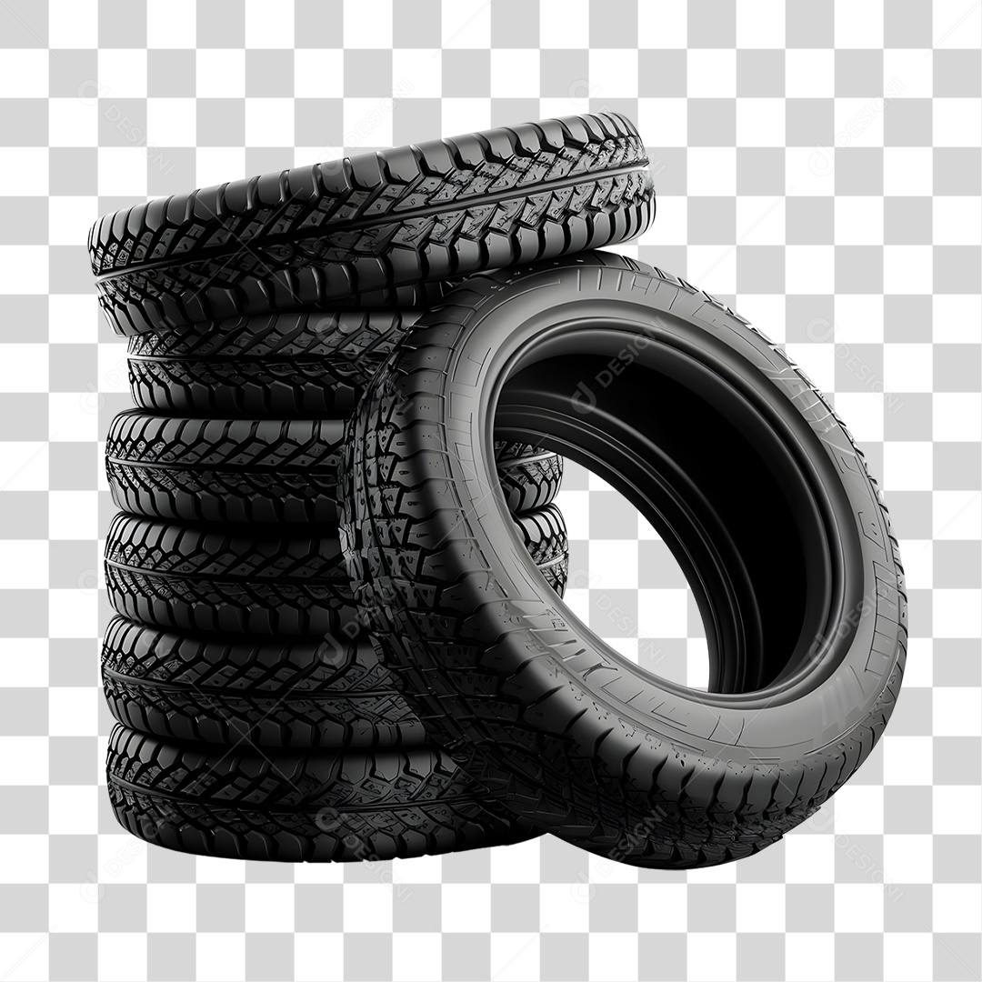Pilha de Pneus PNG Transparente