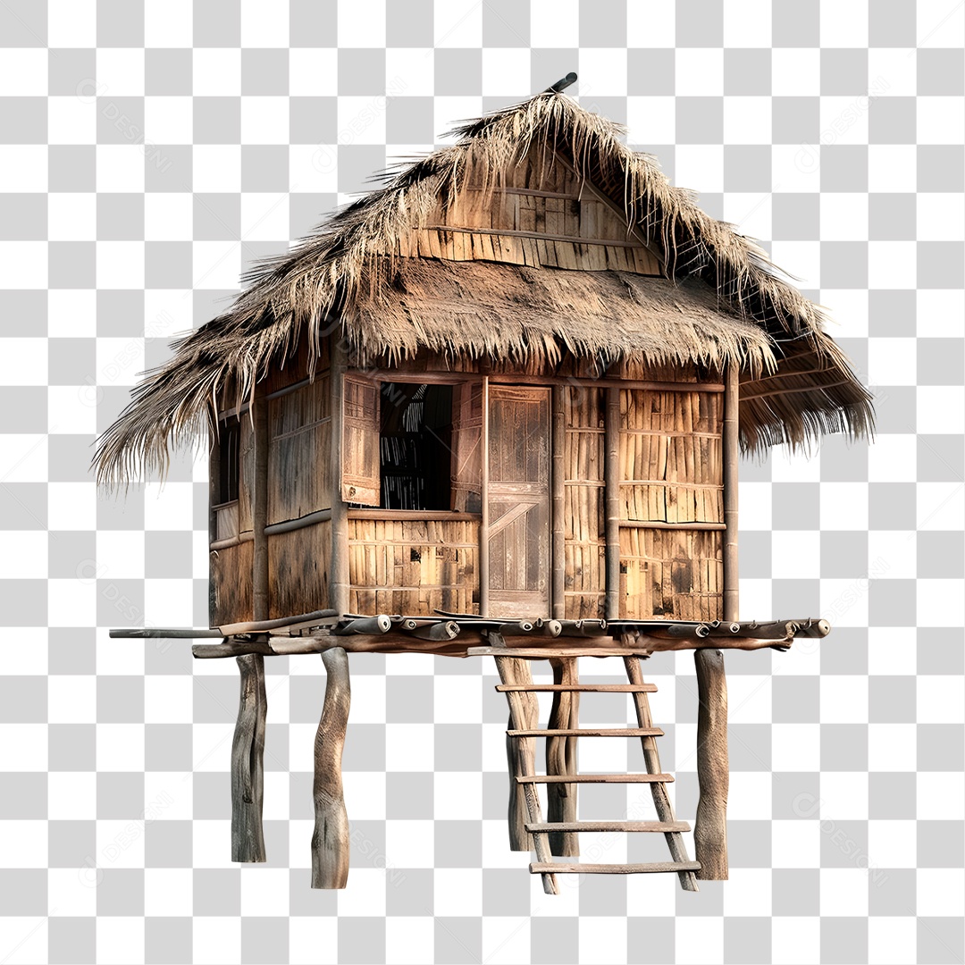 Cabana de Palha PNG Transparente