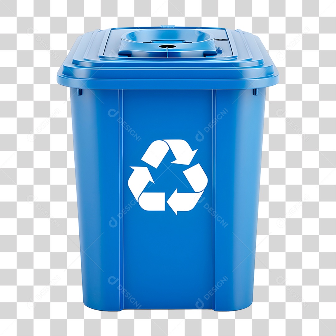 Lixeira de Reciclagem PNG Transparente