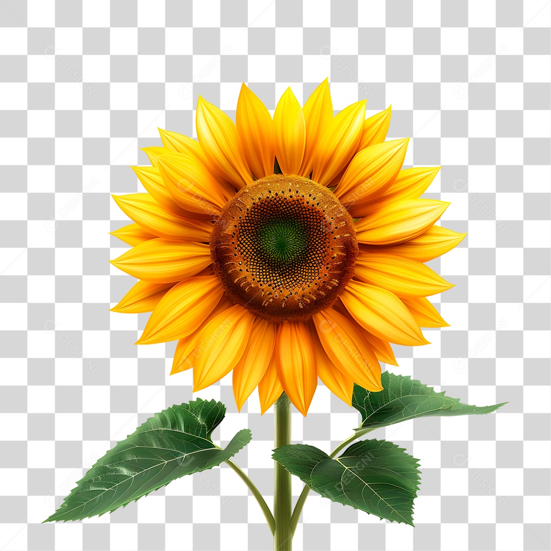 Flor Girassol PNG Transparente