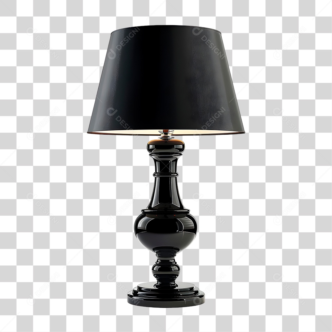 Abajur Preto PNG Transparente