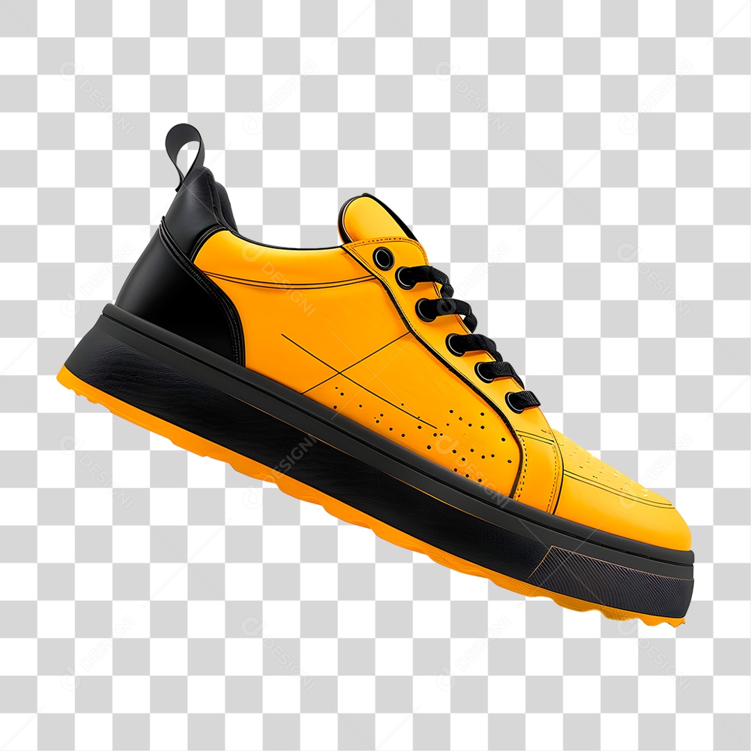Tênis Amarelo PNG Transparente