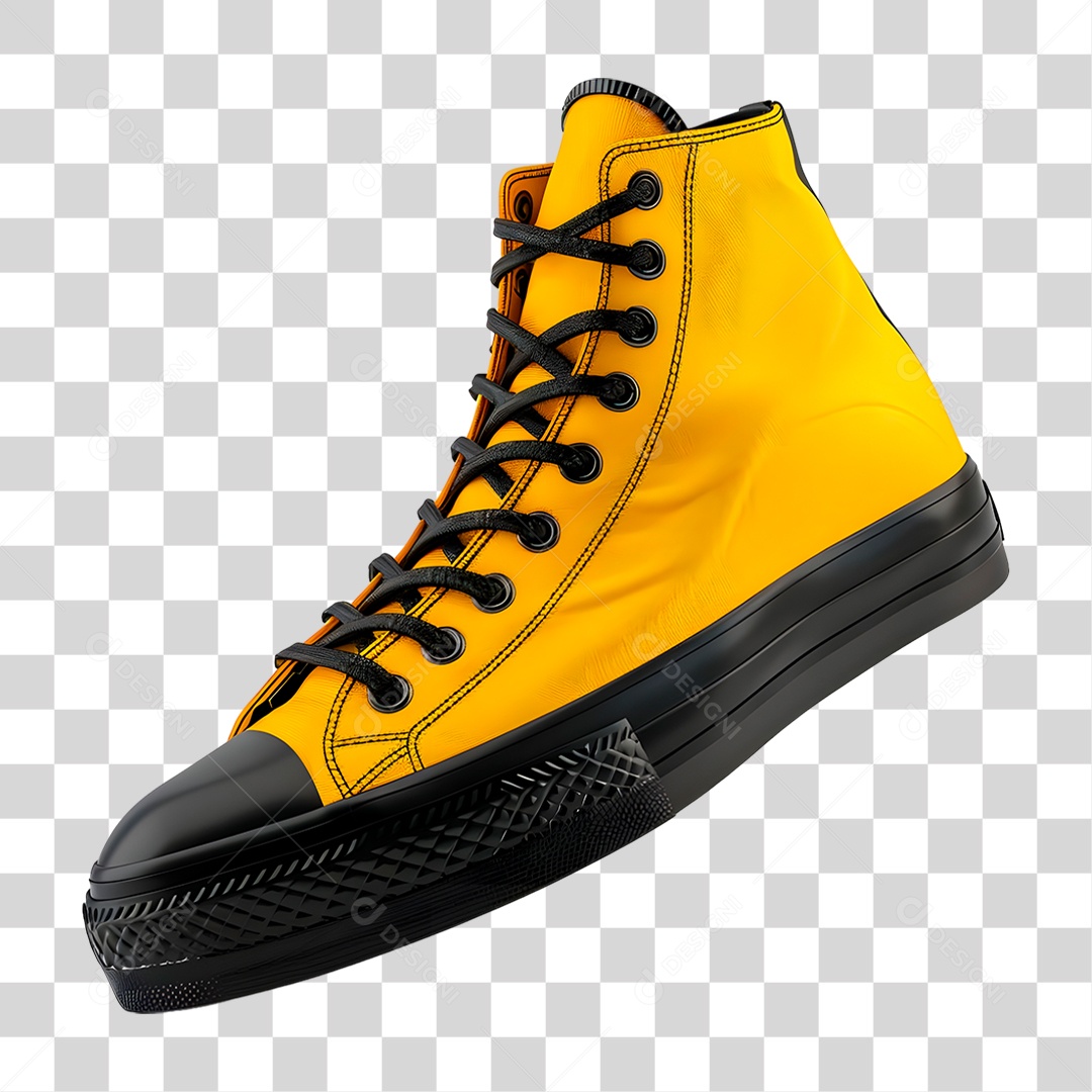 Tênis Cano Alto PNG Transparente