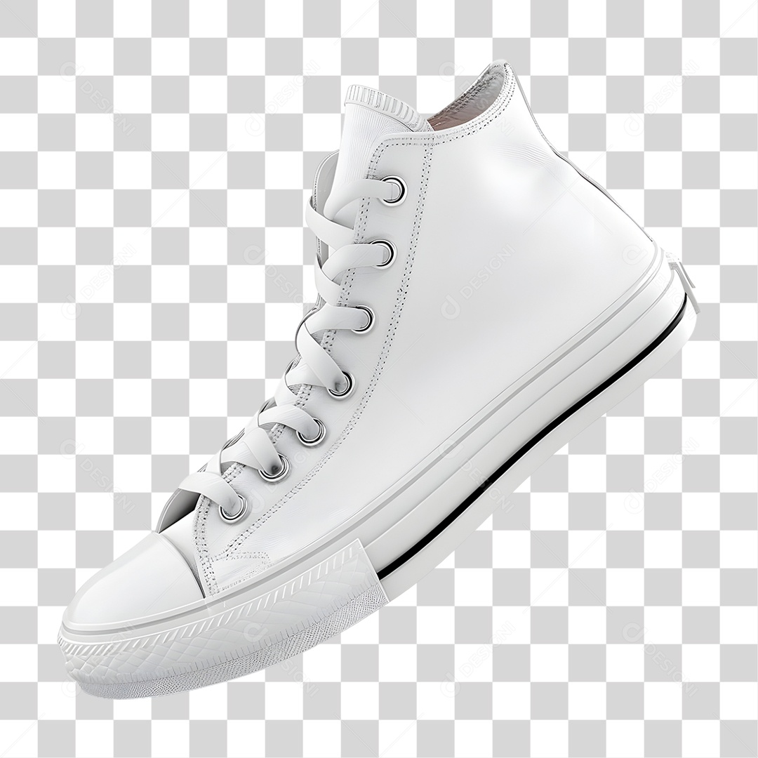 Tênis Cano Alto PNG Transparente
