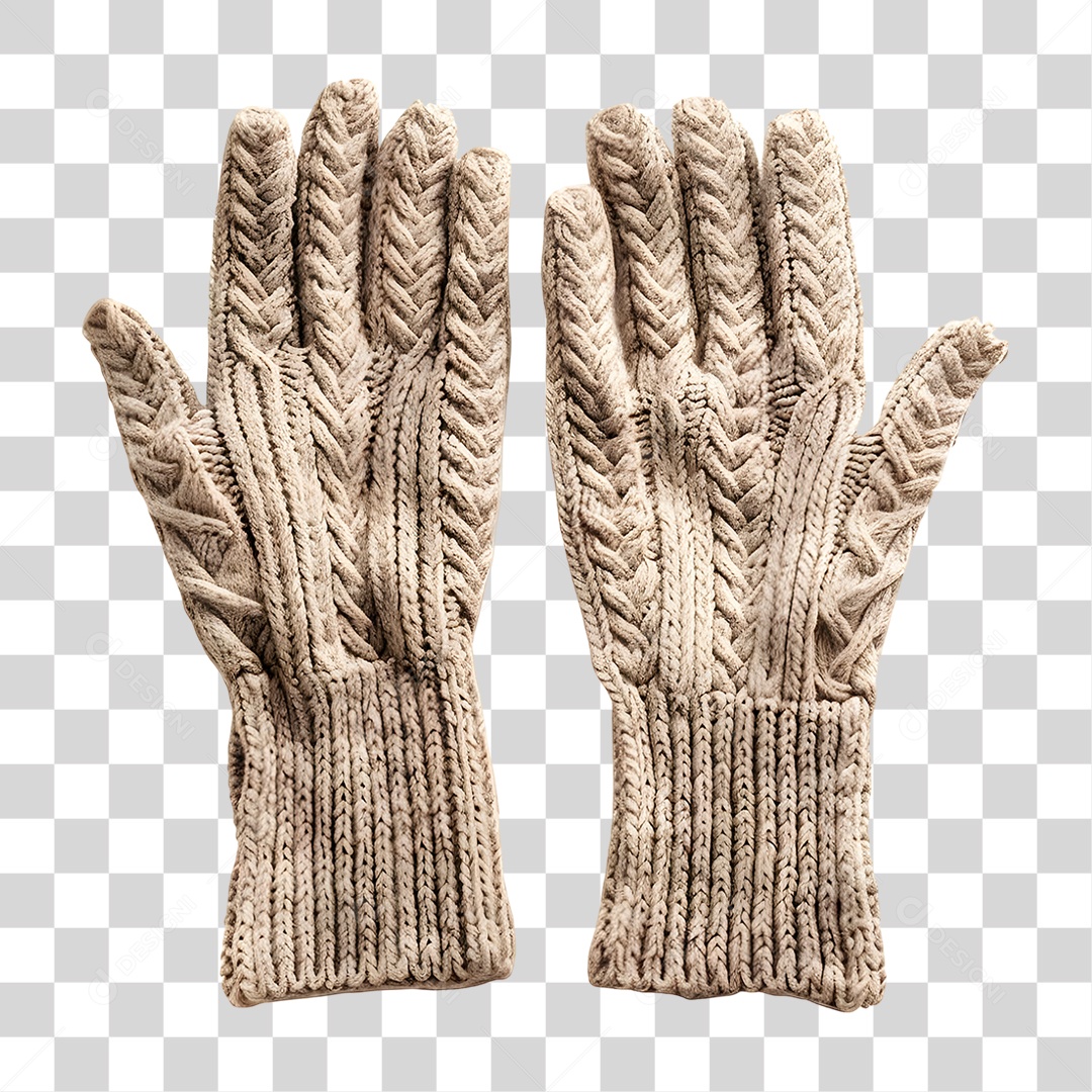 Luvas de Malha PNG Transparente