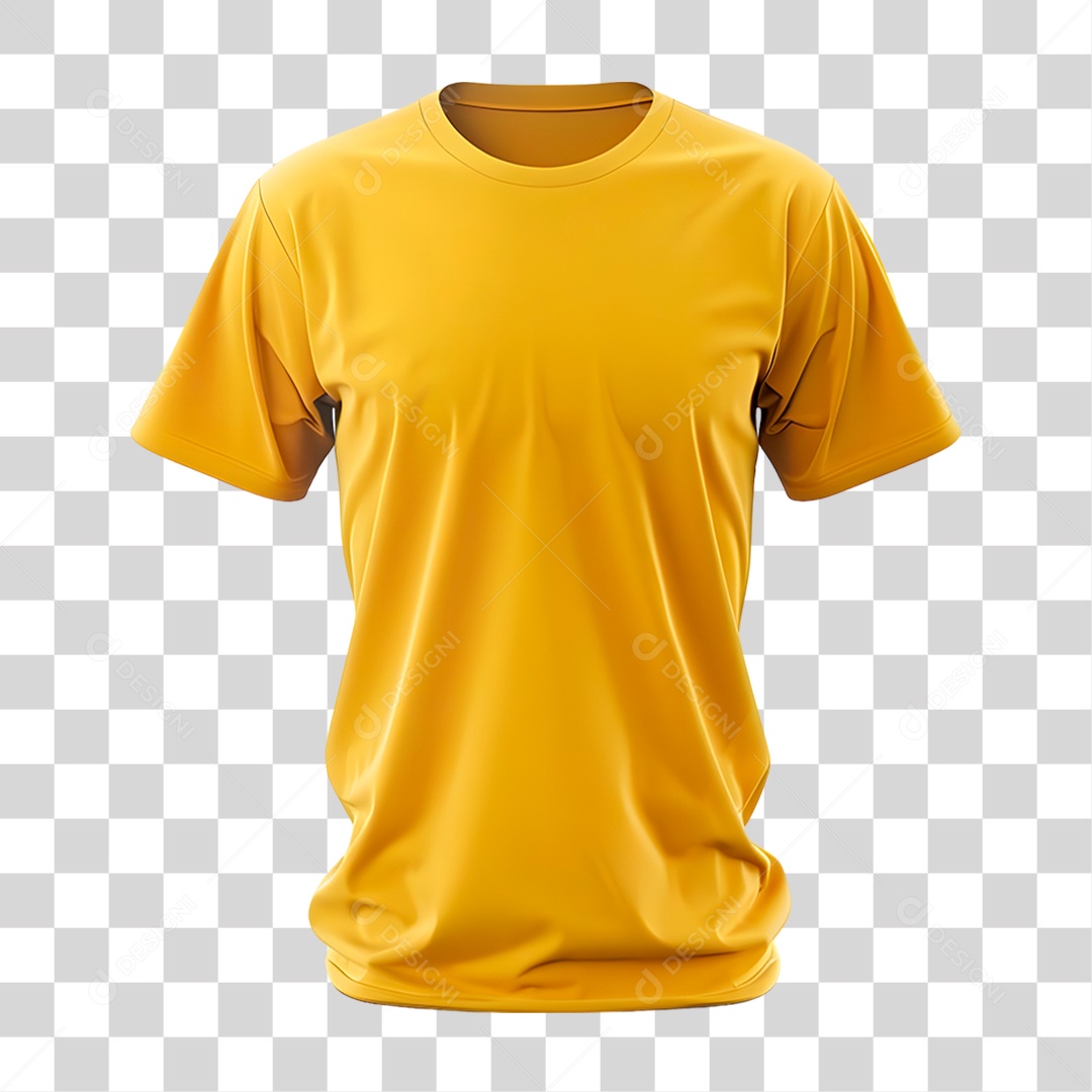 Camiseta Amarela PNG Transparente