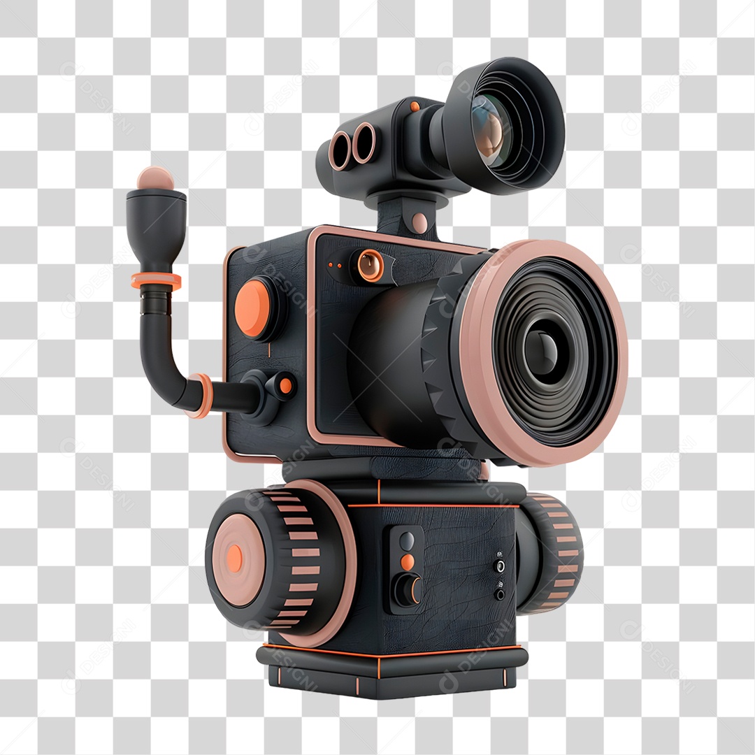 Lupa Metálica PNG Transparente