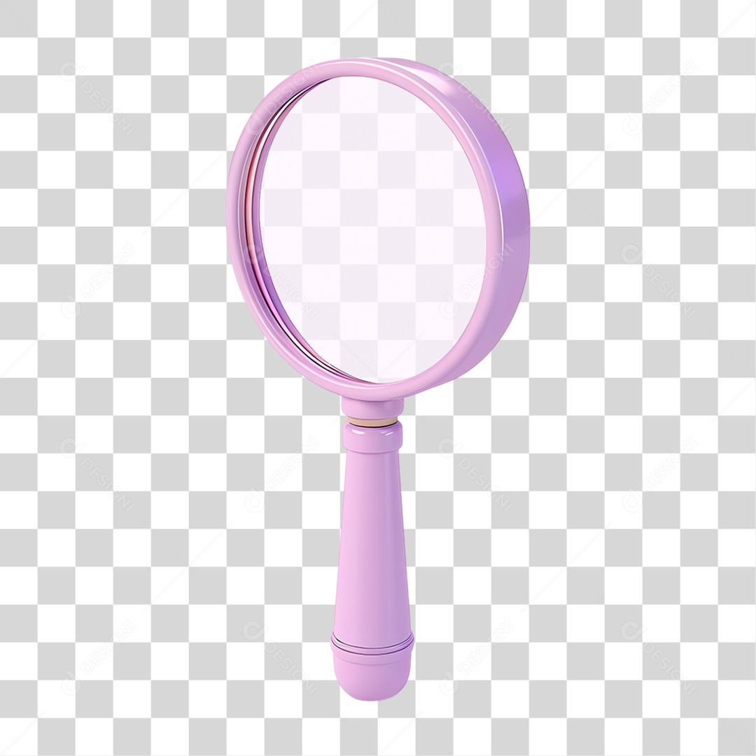 Lupa Metálica PNG Transparente