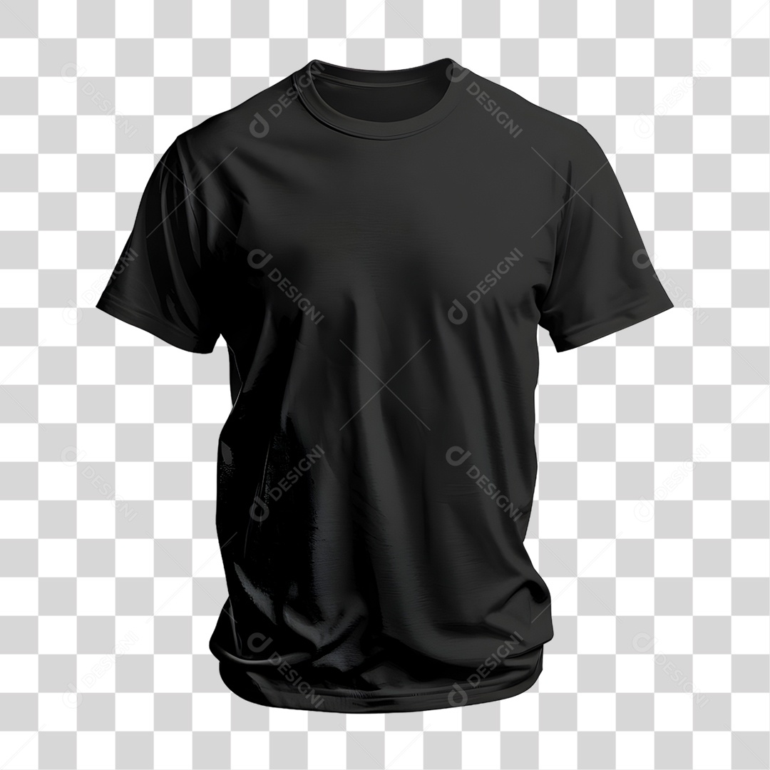 Camiseta Preta PNG Transparente