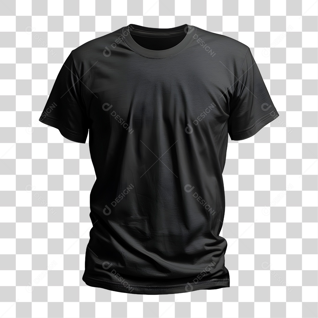 Camiseta Preta PNG Transparente