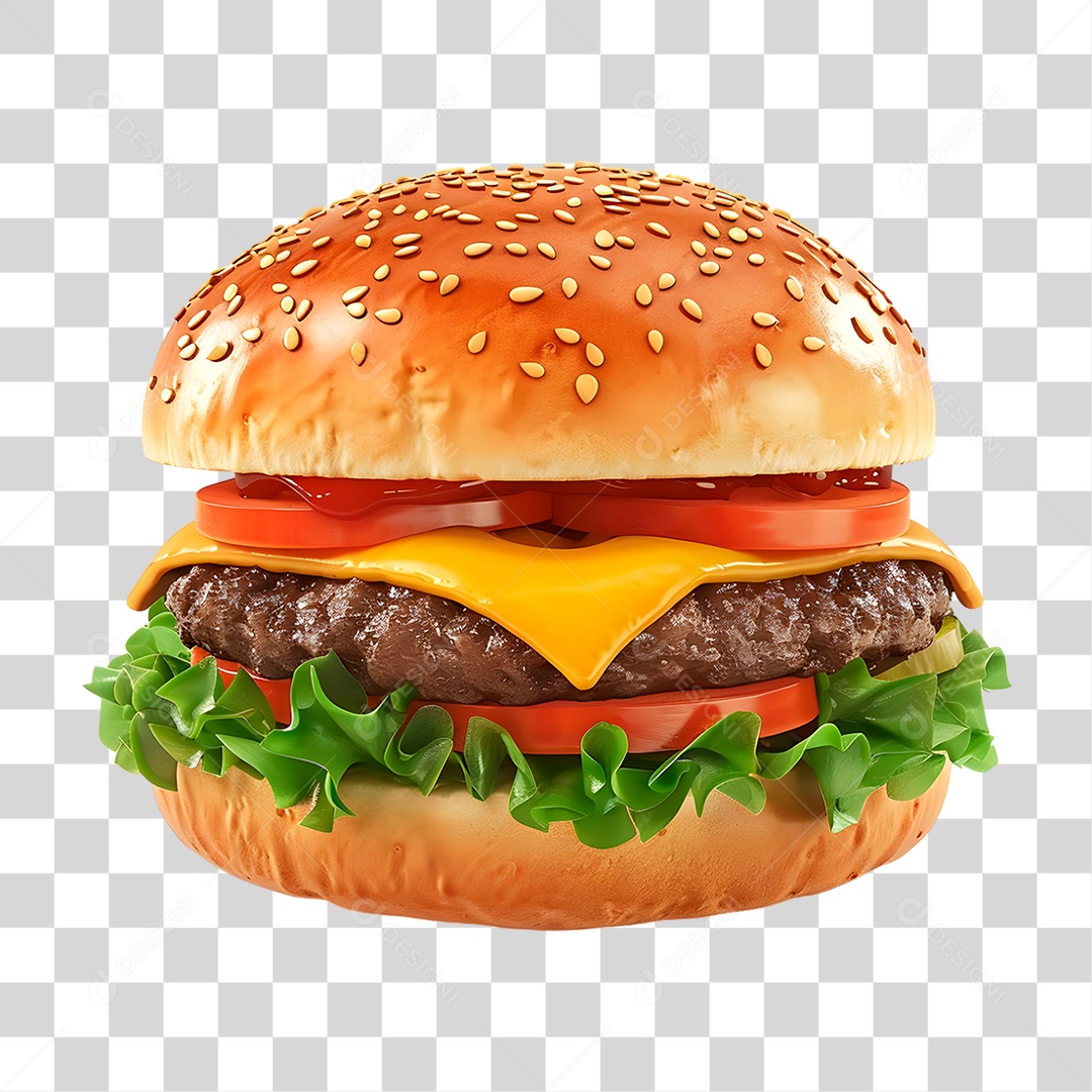 Hambúrguer PNG Transparente