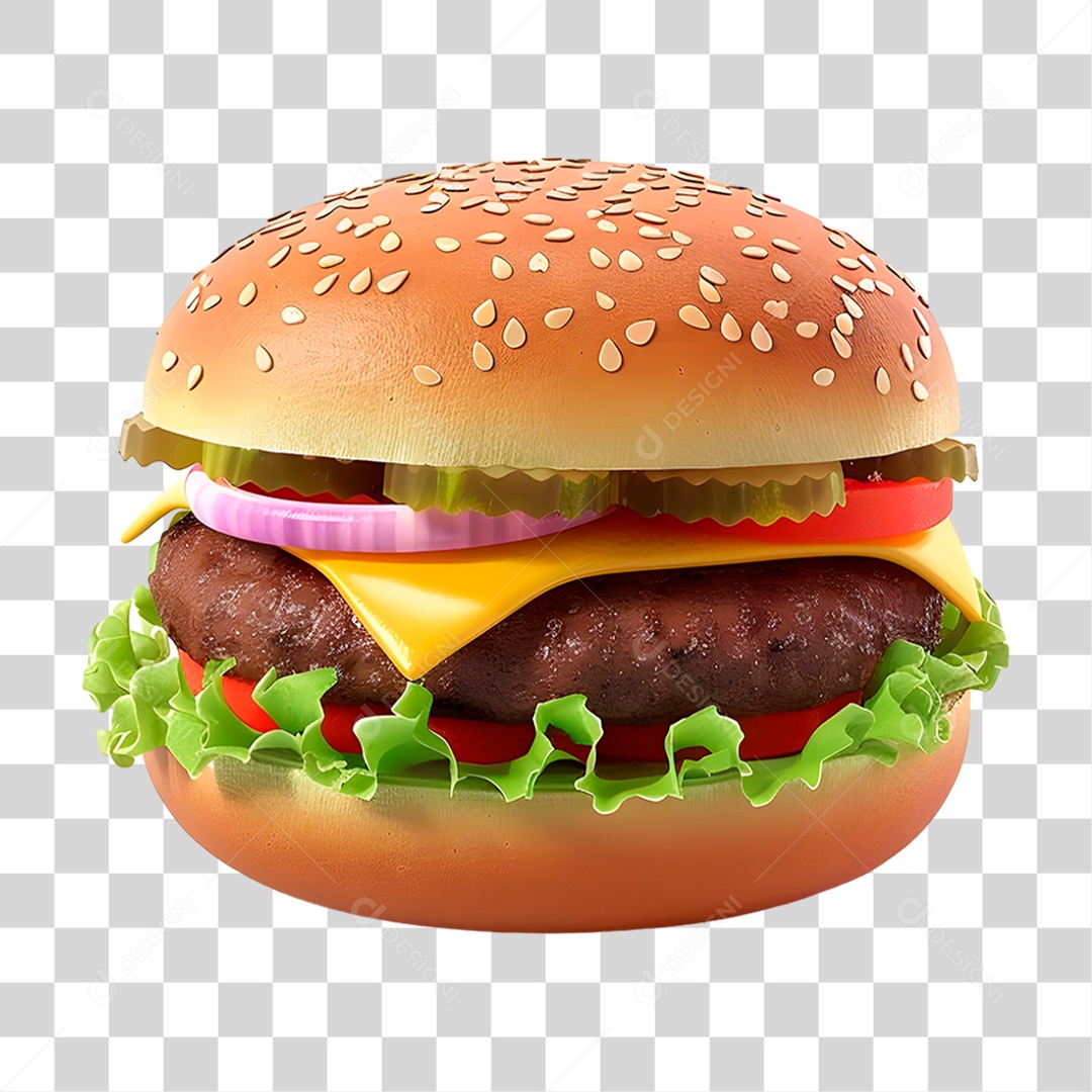 Hambúrguer PNG Transparente