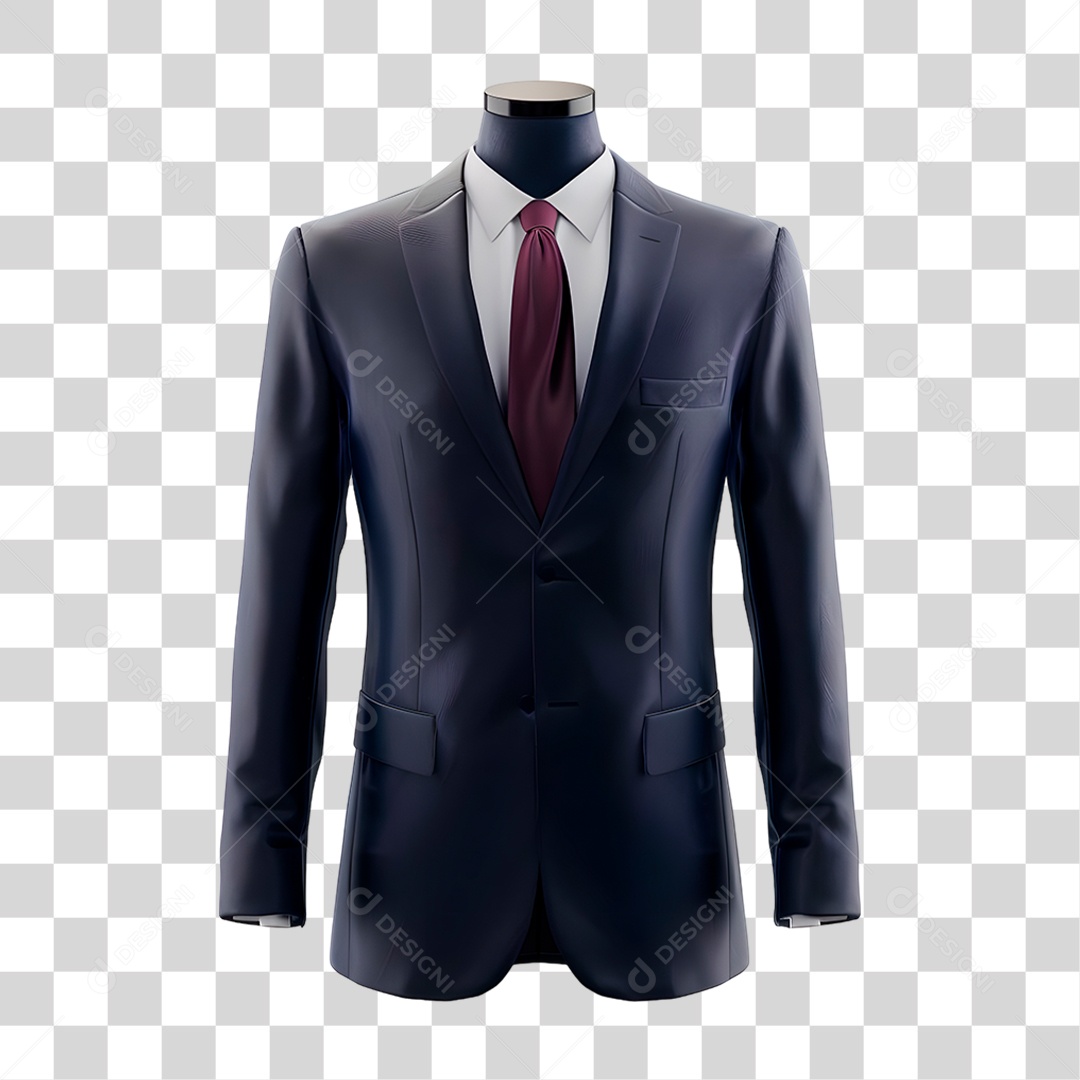 Manequim com Terno PNG Transparente