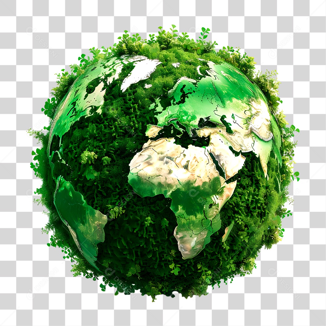 Planeta Verde PNG Transparente
