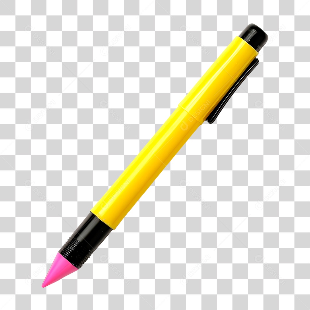 Caneta Amarela PNG Transparente