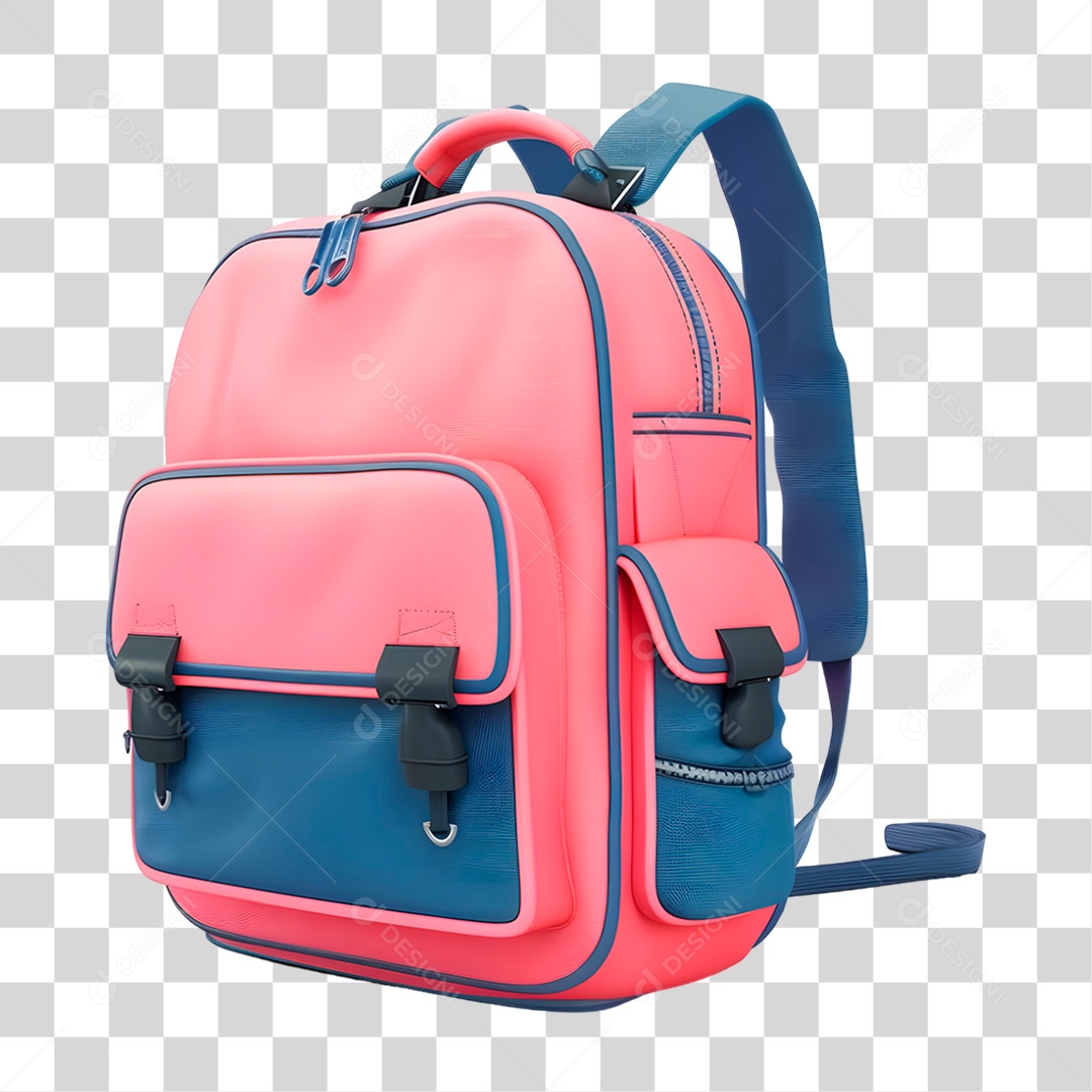 Mochila Escolar PNG Transparente