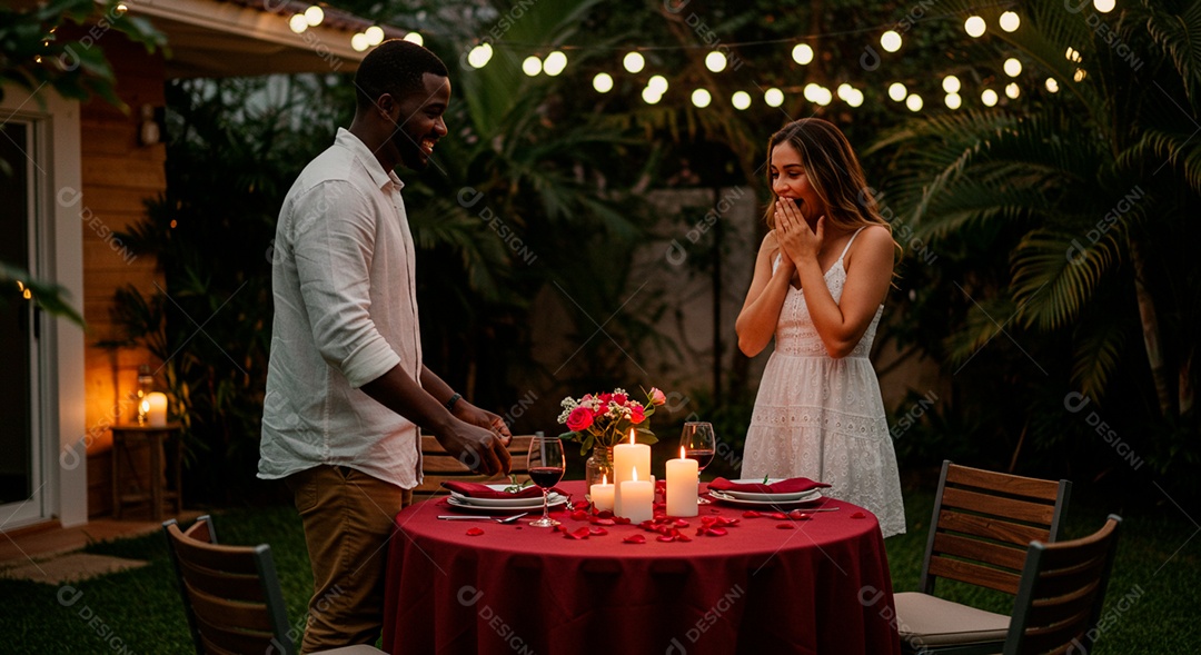 Lindo casal felizes jovens celebrando aniversário de namoro em um restaurante jantar romântico