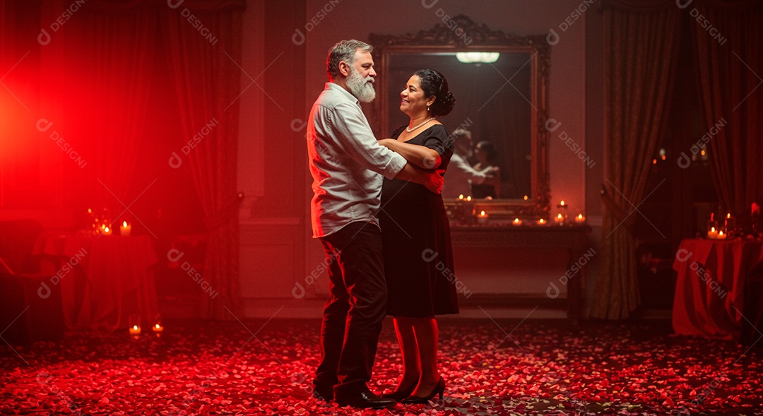 Lindo casal felizes dançando sobre uma festa