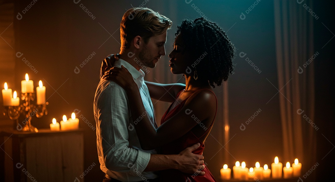 Lindo casal felizes dançando em uma festa