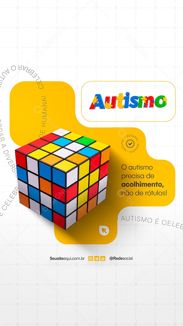 Story Dia Mundial da Conscientização do Autismo 02 de Abril Social Media PSD Editável