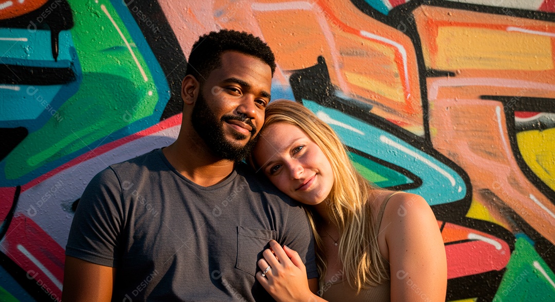 Lindo casal felizes jovens