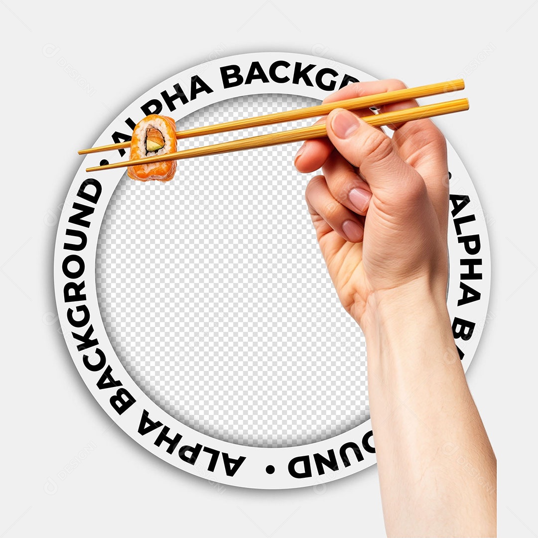 Elemento 3D Sushi Para Composição PSD