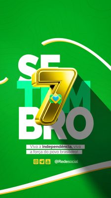 Story Dia da Independência do Brasil 07 de Setembro Social Media PSD Editável