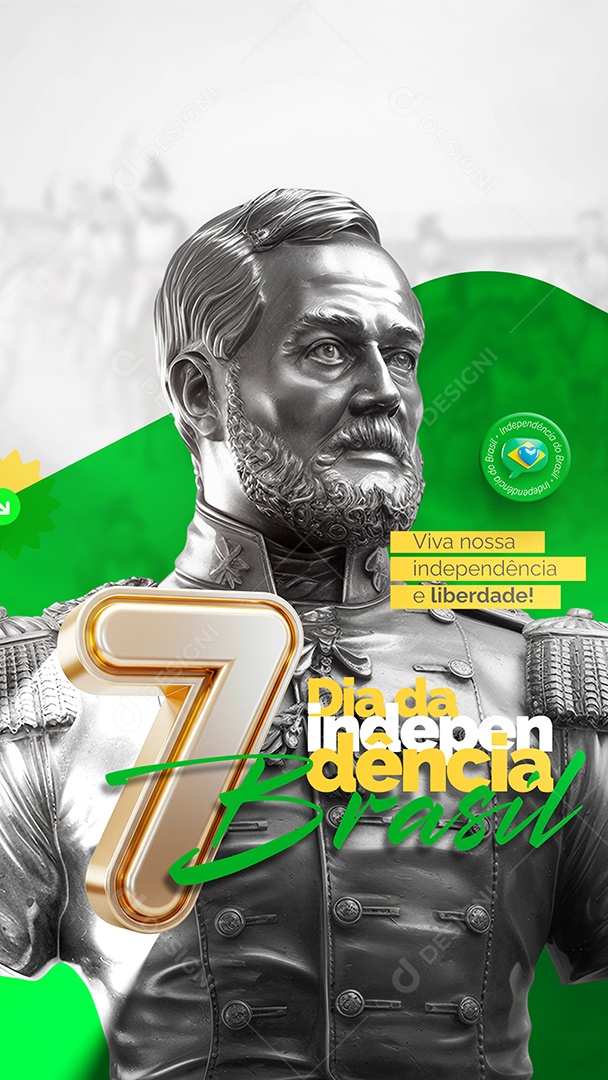 Story Dia da Independência do Brasil 07 de Setembro Social Media PSD Editável