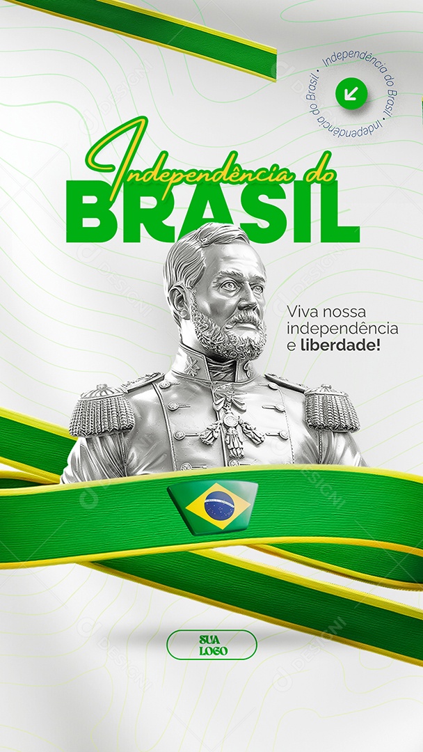 Story Dia da Independência do Brasil 07 de Setembro Social Media PSD Editável
