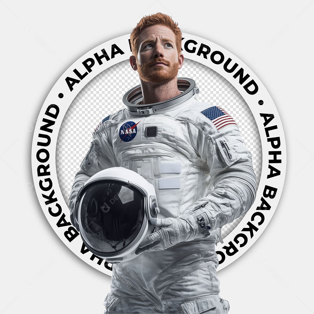Personagem 3D Astronauta Para Composição PSD