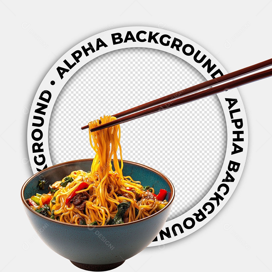 Elemento 3D Comida Japonesa Para Composição PSD