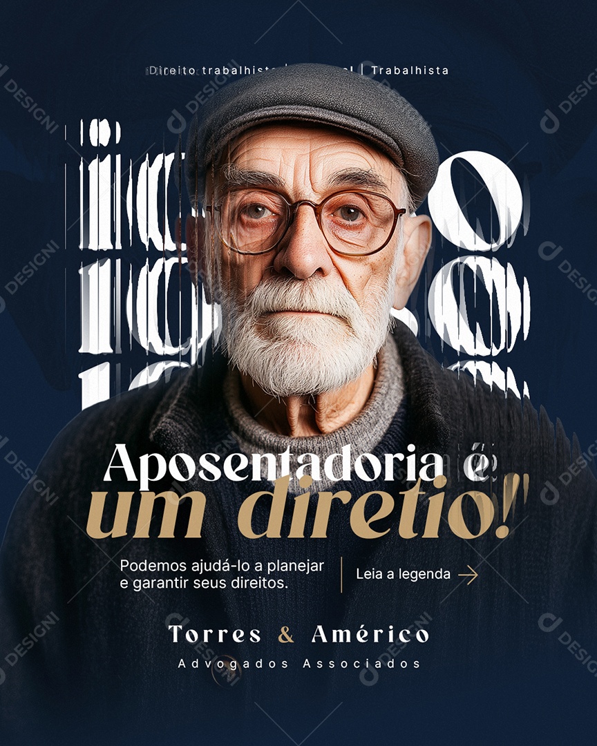 Advogado Aposentadoria é Um Direito Social Media PSD Editável