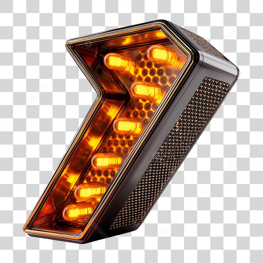 Seta Neon PNG Transparente