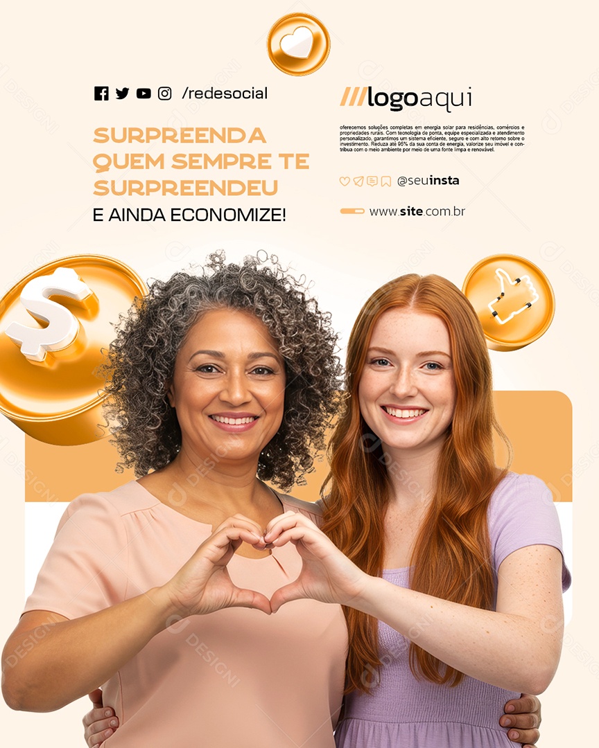 Semana das Mães Supermercado Surpreenda Quem Sempre Te Surpreendeu Social Media PSD Editável