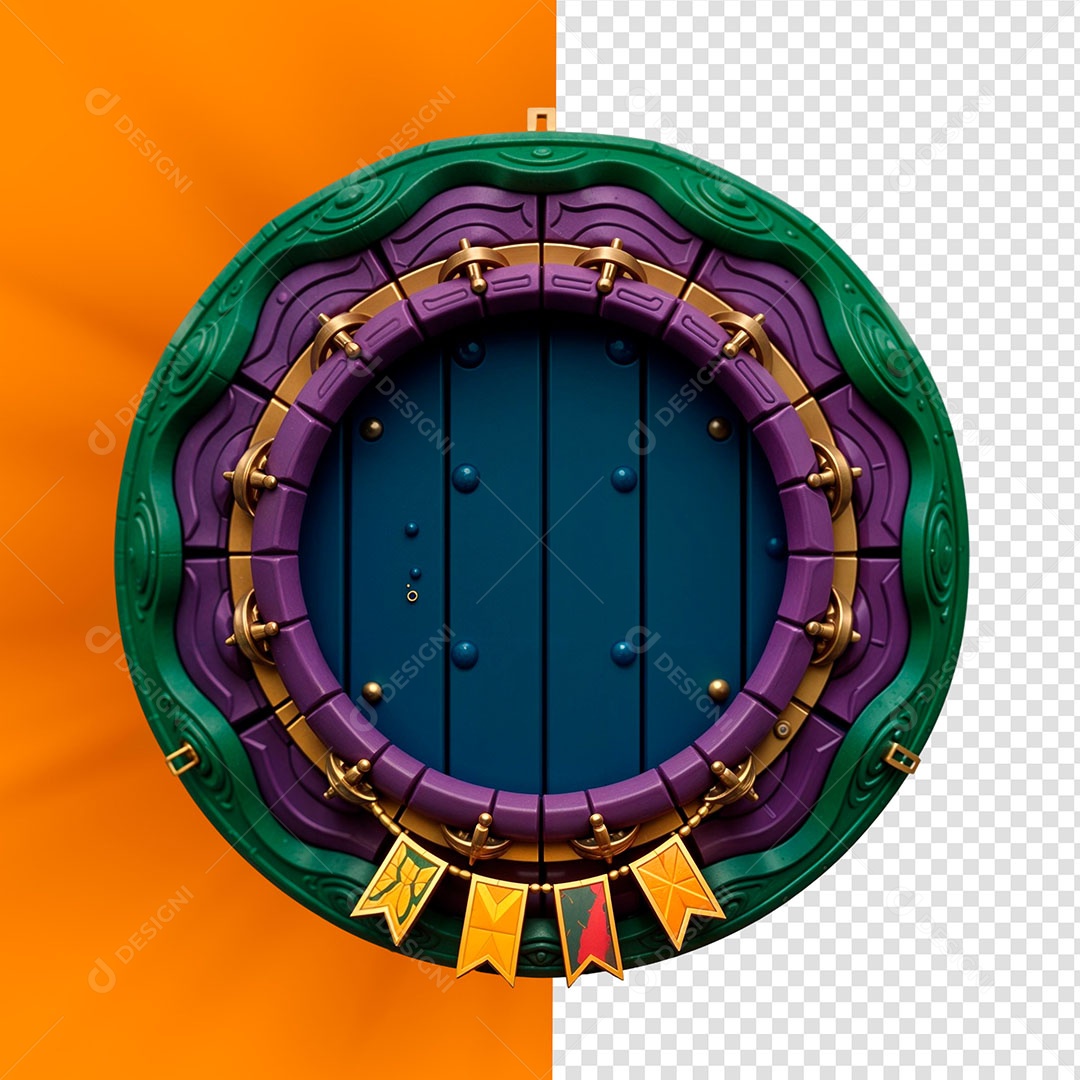 Painel de Madeira Elemento 3D de São João Para Composição PSD