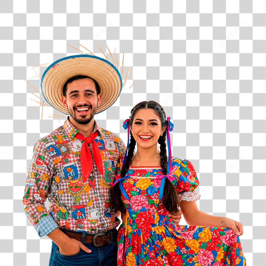Casal de Festa Junina Transparent PNG